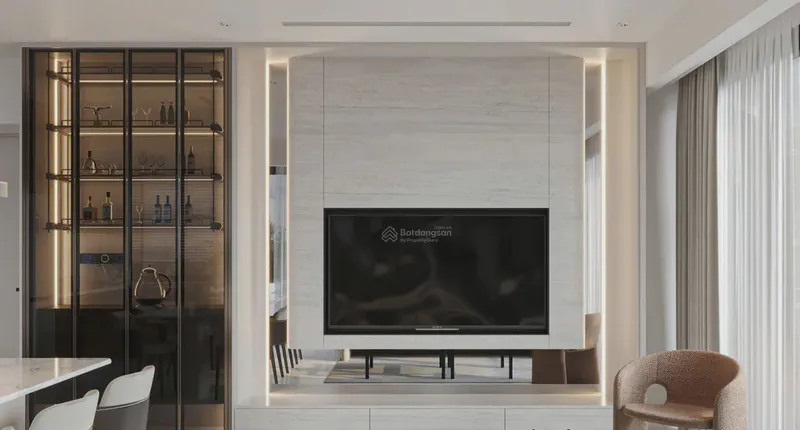 Da Nang Times Square Dragon Bridge View 2-Bedroom 84m² — main living area